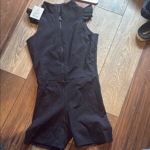 Black Sleeveless Romper nwt